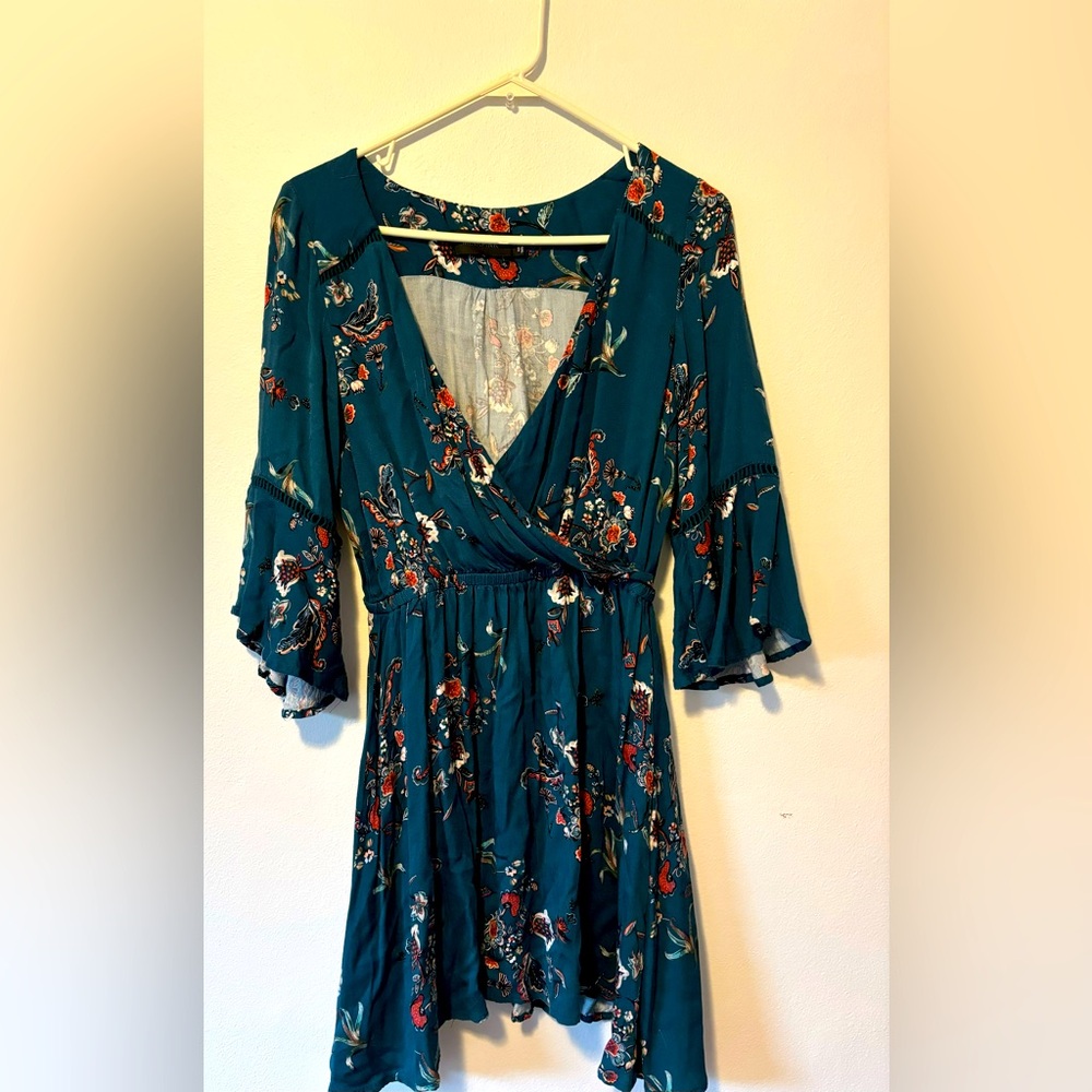 Minkpink Floral Wrap Dress